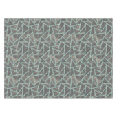 Bleek groen en grijs mozaïekpatroon tafelkleed (Voorkant (Horizontaal))