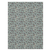 Bleek groen en grijs mozaïekpatroon tafelkleed (Voorkant)