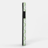 Bleek groen en wit diamantpatroon Case-Mate iPhone case (Achterkant/rechts)