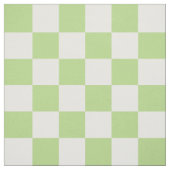Bleek groen en wit schaakbord stof (Swatch)