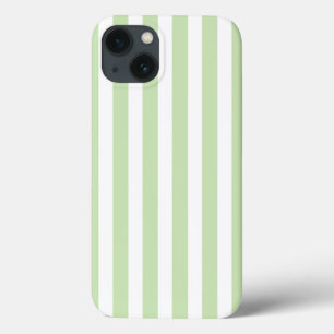 Bleek groen en wit snoep strepen Hoesje-Mate iPhon Case-Mate iPhone Case