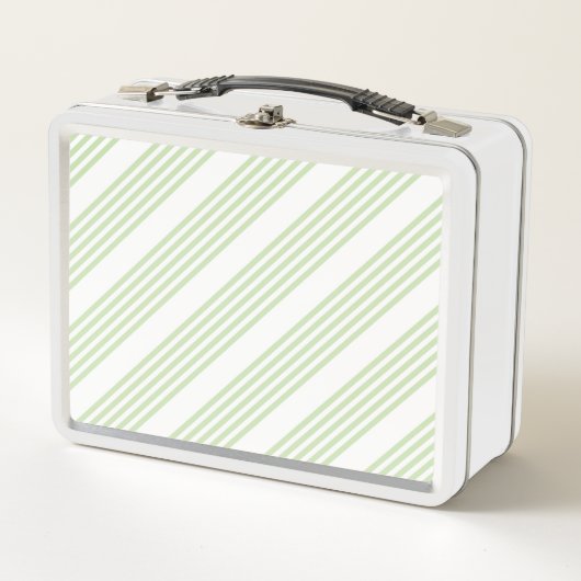 Bleek groen en wit vijf strepen patroon (Voorkant)