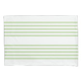 Bleek groen en wit vijf strepen patroon kussensloop (Voorkant)