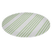 Bleek groen en wit vijf strepen patroon snijplank (Hoek)