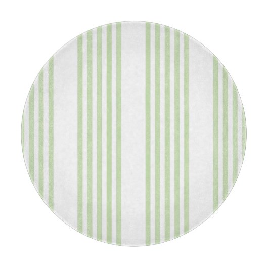 Bleek groen en wit vijf strepen patroon snijplank (Voorkant)