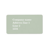 Bleek groen etiket (Voorkant)