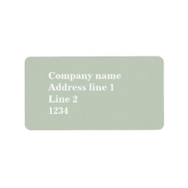Bleek groen etiket