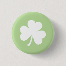 Bleek groen met Irish Shamrock Ronde Button 3,2 Cm