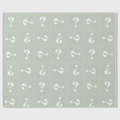 Bleek groen mysterie cadeaupapier (Vlak)