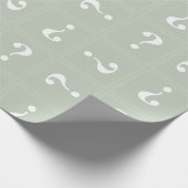 Bleek groen mysterie cadeaupapier (Hoek)