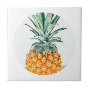 Bleek Groen Pastel Ananas Organic Voel Tegeltje