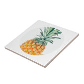 Bleek Groen Pastel Ananas Organic Voel Tegeltje (Zijkant)