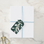 Bleek Groen Pastel Zwitsers Plant Cadeaulabel (Met Touw)