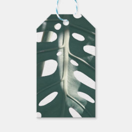 Bleek Groen Pastel Zwitsers Plant Cadeaulabel