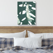 Bleek Groen Pastel Zwitsers Plant Canvas Afdruk (Insitu (Slaapkamer))