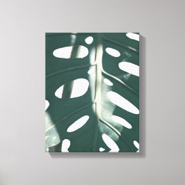 Bleek Groen Pastel Zwitsers Plant Canvas Afdruk