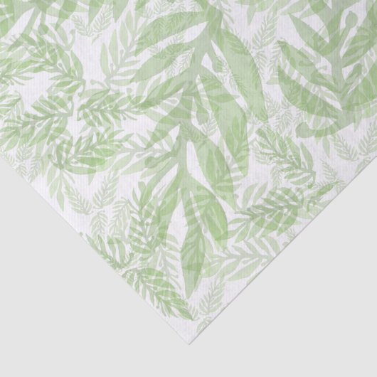 Bleek groen patroon tissuepapier (Detail)