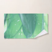 Bleek groen Plant leest patroon Bad Handdoek (Handdoek)