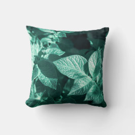 Bleek Groen Potato Leaves Cushion Sierkussen