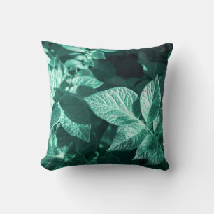 Bleek Groen Potato Leaves Cushion Sierkussen