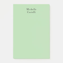 Bleek Groen Professioneel Uniek Classic Jouw naam Post-it® Notes