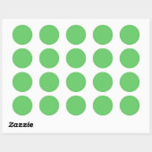 Bleek Groen Ronde Sticker (Vel)