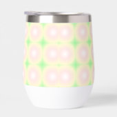 Bleek Groen Roos Wit 3D Optisch Verlooppatroon (Rechts)