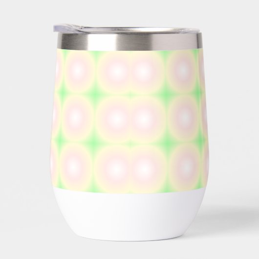 Bleek Groen Roos Wit 3D Optisch Verlooppatroon (Rechts)