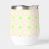 Bleek Groen Roos Wit 3D Optisch Verlooppatroon (Links)