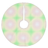 Bleek Groen Roos Wit 3D Optisch Verlooppatroon Kerstboom Rok (Voorkant)