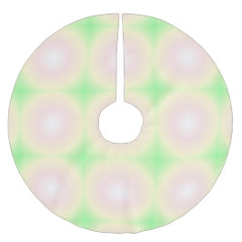 Bleek Groen Roos Wit 3D Optisch Verlooppatroon Kerstboom Rok