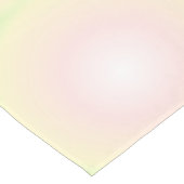 Bleek Groen Roos Wit 3D Optisch Verlooppatroon Korte Tafelloper (Hoek)