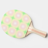 Bleek Groen Roos Wit 3D Optisch Verlooppatroon Tafeltennisbatje (Zijkant)