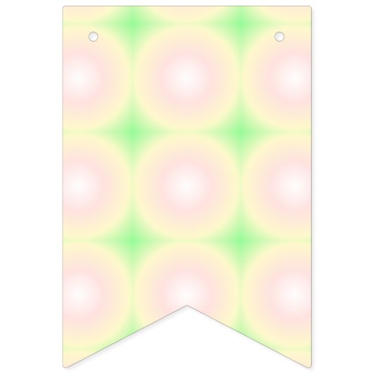 Bleek Groen Roos Wit 3D Optisch Verlooppatroon Vlaggetjes (Tweede vlag)