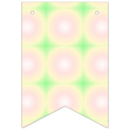 Bleek Groen Roos Wit 3D Optisch Verlooppatroon Vlaggetjes