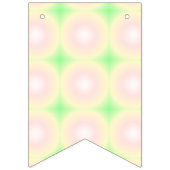 Bleek Groen Roos Wit 3D Optisch Verlooppatroon Vlaggetjes (Derde vlag)