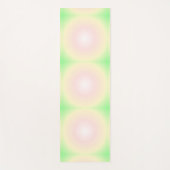 Bleek Groen Roos Wit 3D Optisch Verlooppatroon Yogamat (Voorkant)