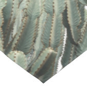 Bleek Groene Cactus Planten Patroon Tafelkleed (Gekanteld)