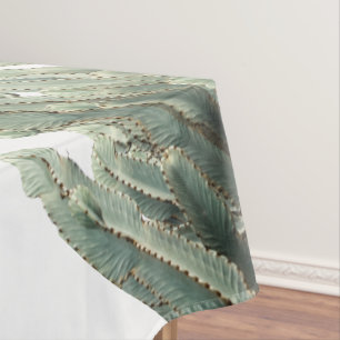Bleek Groene Cactus Planten Patroon Tafelkleed