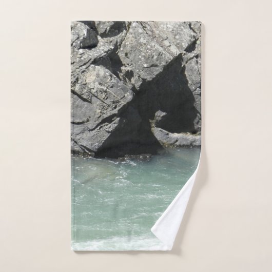 Bleek groene graniet-spa bad handdoek (Handdoek)