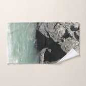 Bleek groene graniet-spa bad handdoek (Handdoek)