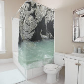 Bleek groene graniet-spa douchegordijn (In situ)