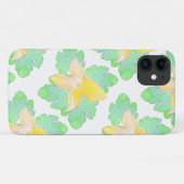 Bleek Groene Squash Leaves Flowers iPhone 11 Hoesj Case-Mate iPhone Case (Achterkant (horizontaal))