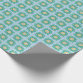 Bleek groenverdampingspapier cadeaupapier (Hoek)