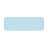 Bleek hemelsblauw achtergrond leeg aangepast label (Voorkant)