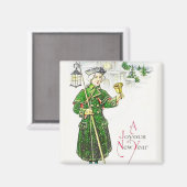 Bleek in kerstmis Magnet (Voorkant / Achterkant)