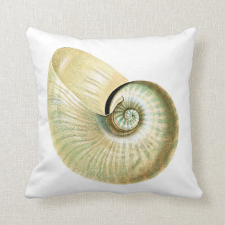 Bleek Iridescent Nautilus Seashell Sierkussen