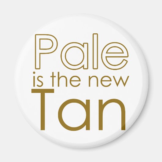 Bleek is de New Tan Magneet (Voorkant)