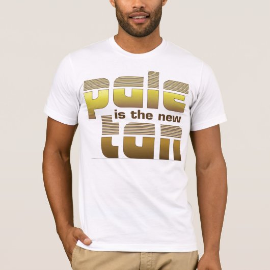 Bleek is de New Tan T-shirt (Voorkant)