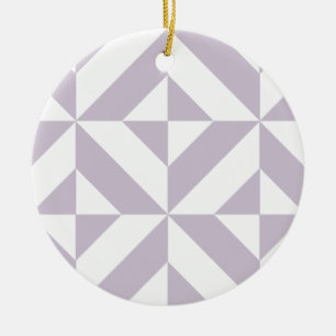 Bleek Koele Druif Geometrisch Deco Kubuspatroon Keramisch Ornament